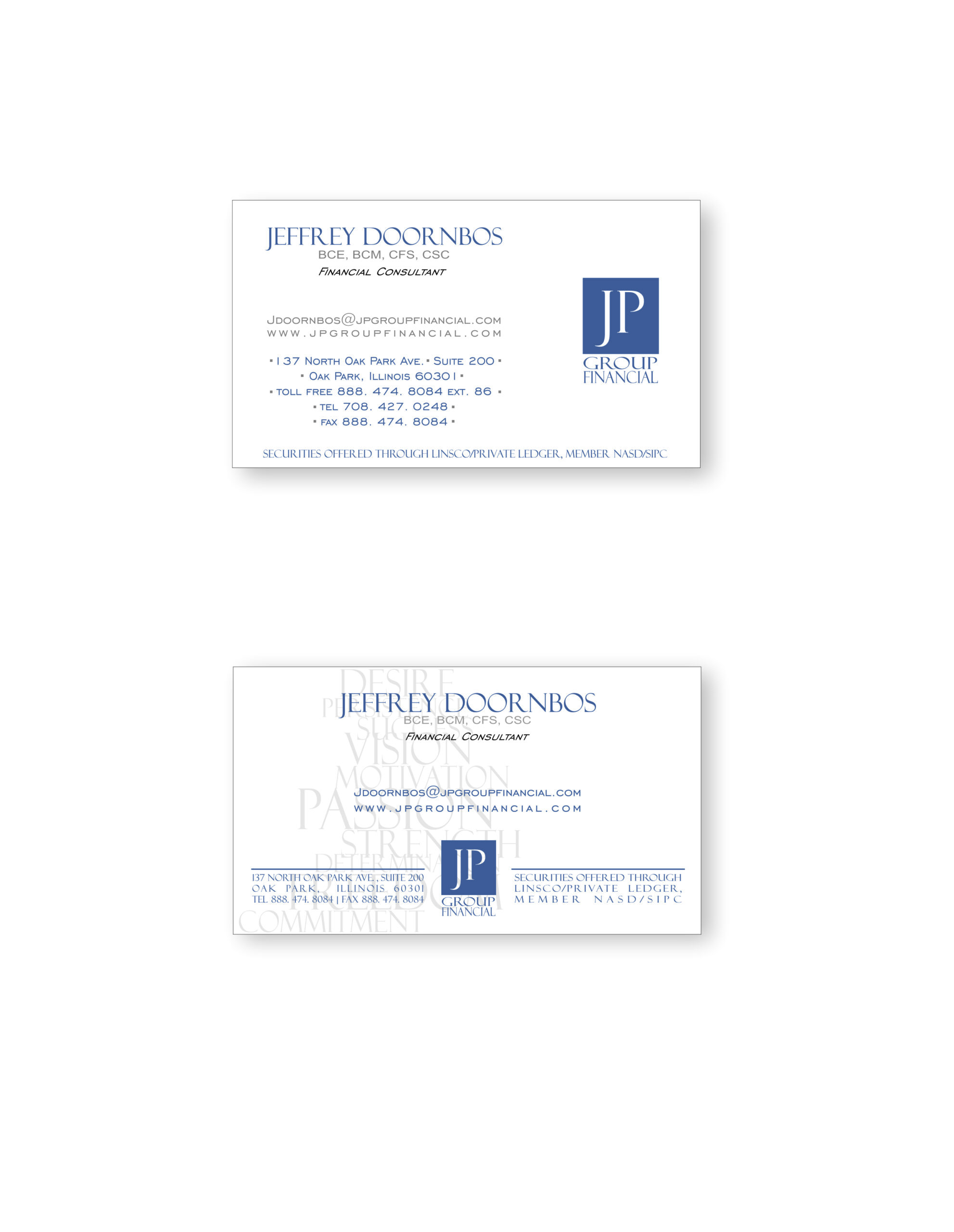 JP Group F Business Cards